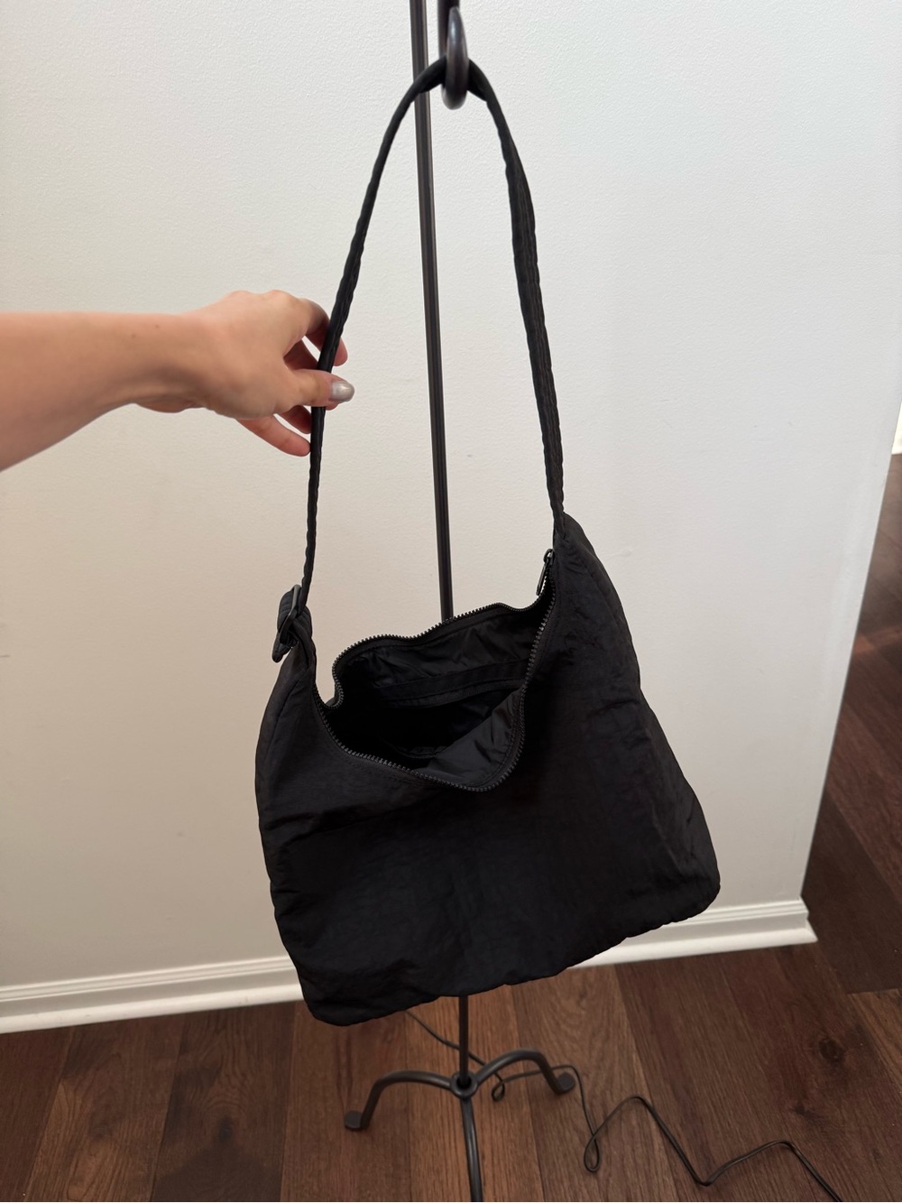 BAGGU Black Shoulder Hobo Bag